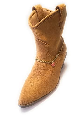 Pink Butterfly Charm Boot Jewelry Bracelet Chain Adjustable Size 16 Inch - Image 4