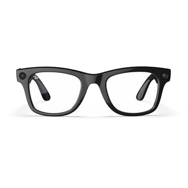 Meta Ray-Ban Smart Glasses, Wayfarer, Shiny Black/Clear, Regular - Image 2