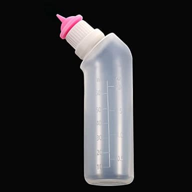 Xuandea 5Pcs Pink Mini Pet Feeding Silicone Nipple with Bottle for Puppy Cat or Other Pets - Image 2