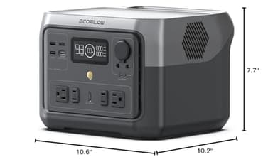 EF ECOFLOW Portable Power Station RIVER 2 Max 500, 499Wh LiFePO4 Battery/ 1 Hour Fast Charging, Up To 1000W Output Solar Generator (Solar Panel Optional) for Outdoor Camping/RVs/Home Use - Image 9