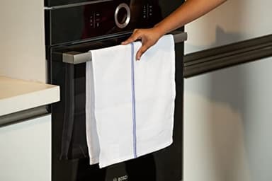 LANE LINEN Kitchen Towels Bulk Set - 100% Pure Cotton Dish Towels for Kitchen, Super Absorbent Kitchen Hand Towel, Blue Tea Towels, Soft & Durable Dish Cloths, Pack of 48 – 15”x25”, Blue Stripe - Image 6