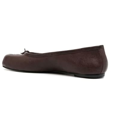 VBDB Tabi Ballet Flats Shoes for Women Rounde Wide Width Split Toe Low Heel Comfortable 2025 Spring Shoes Bule Size 11 Dark Brown - Image 3