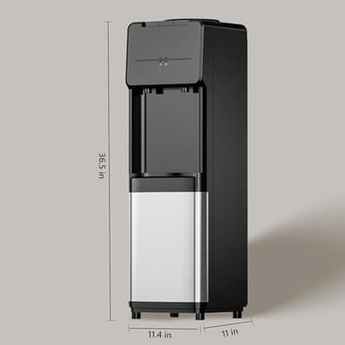 Euhomy Hot & Cold Water Dispenser, Top Loading Water Dispenser for 3 or 5 Gallon Bottles, Top Loading Hot & Cold Water Dispensor with Child Safety Lock, for Office, Home - Image 3