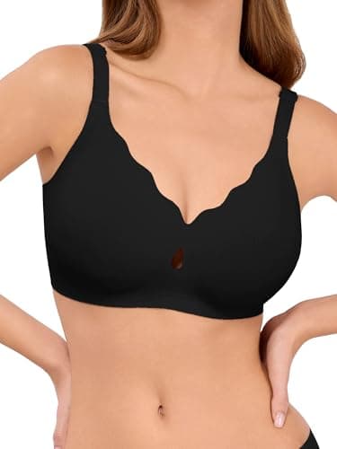 LUCKMEEY Bras for Women No Underwire Wave Push Up Wireless Bra Seamless Bras Full Coverage Bralettes Lift Everyday Bra - Image 1