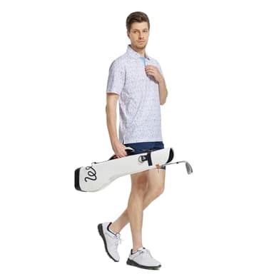 M MAELREG Polo Shirts for Men Quick Dry Fit Short Sleeve Performance Moisture Wicking Print Men’s Golf Shirts - Image 3