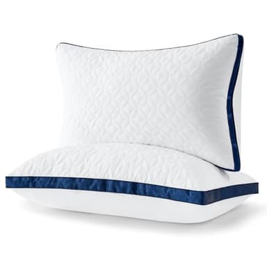 Slybear Pillows Standard Size Set of 2, Cooling Bed Pillow Hotel Quality Pillows 2 Pack for Back, Stomach or Side Sleeper, Fluffy Pillow with Down Alternative for Bed Sleeping, Machine Washable - Image 1