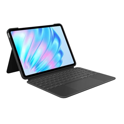 Logitech Combo Touch iPad Air 11 inch Case M2 (2024), iPad M3 & Air (4th & 5th gen - 2020, 2022) Keyboard Case with Kickstand - Midnight Black - Image 1