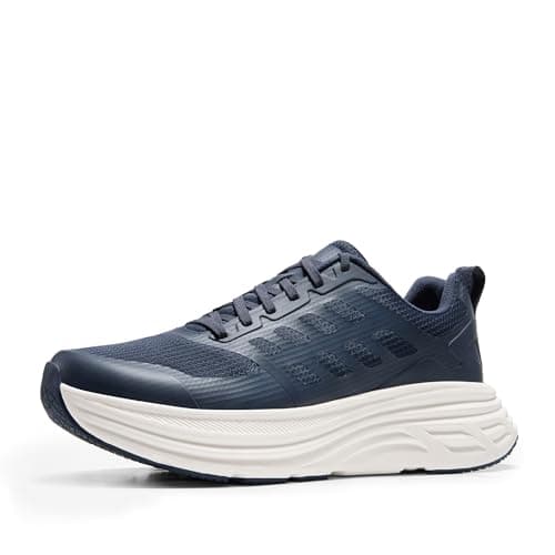 NORTIV 8 Men's Walking Running Tennis Cushioning Shoes ActiveFloat Non Slip Athletic Gym Workout Jogging Comfortable Sneakers,Size 9.5,Blue,SNWS245M - Image 1