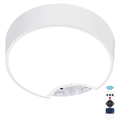 Alivation Motion Sensor Ceiling Light Battery Operated Light Fixture, 120 LED Closet Light Motion Activated, Battery Powered Wireless Lights for Wall Laundry Garage Bathroom Shower Porch Shed 400 LM - Image 1