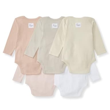 Burt's Bees Baby Organic Cotton Bodysuits – Baby Boy & Girl Short and Long Sleeve One-Pieces, 5-Pack - Image 2
