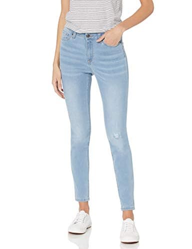 Amazon Essentials Skinny Jeans for Women (Stretchy), Washed Blue, Size 6 Short - Image 1