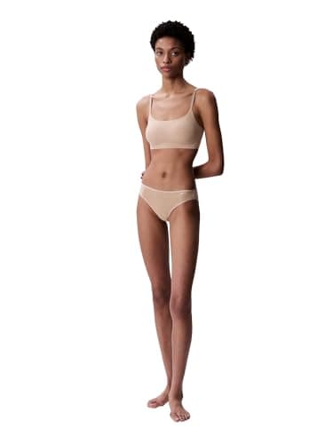 Calvin Klein Women's Invisibles Adjustable Strap Bralette Bra, -bare, L - Image 3