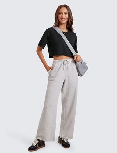 CRZ YOGA Women's Pima Cotton Workout Crop Tops Short Sleeve Yoga Shirts Casual Athletic Running T-Shirts Black XX-Small - Image 3