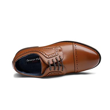 Bruno Marc Little Kid Prince_K_1 Brown Boy's Classic Oxfords Dress Shoes Size 2 M US Little Kid - Image 5