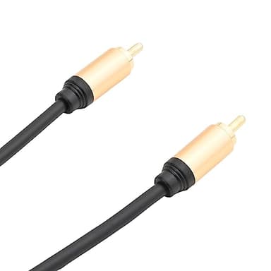 OLLGEN Upgraded Audio Video Cable,RCA Coaxial Cable with Male to Male 24K Gold Plated Plug,Video/Audio AV Extension Shielded Cord for Subwoofer Rear View Parking Camera (5m/16ft) - Image 5