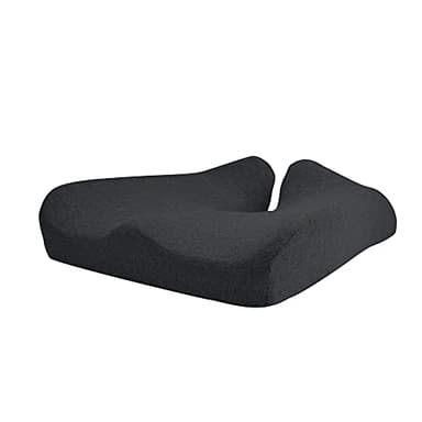 Cushion Lab Patented Pressure Relief Seat Cushion for Long Sitting Hours on Office & Home Chair - Extra-Dense Memory Foam for Soft Support. Car Pad for Hip, Tailbone, Coccyx, Sciatica - Black - Image 8