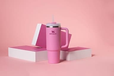 STANLEY Quencher H2.0 Tumbler with Handle and Straw 30 oz | Flowstate 3-Position Lid | Cup Holder Compatible for Travel | Insulated Stainless Steel Cup | BPA-Free | Peony - Image 7
