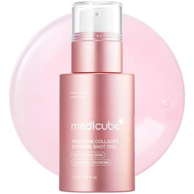 medicube PDRN Pink Collagen Exosome Shot Serum 7,500 PPM | Liquid Skin Booster | Exosome, Salmon DNA PDRN, Spicules | Uneven Skin Tone, Pore Care, Skin Texture | Korean Skin Care 1.01 fl.oz - Image 1