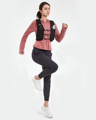Zelvot Running Vest for Men Women, USA Original Patent, Adjustable Chest Straps Running Hydration Vest with 500ml Soft Flask, Lightweight Breathable Reflective Running Vest for Hiking - L/XL - Image 7
