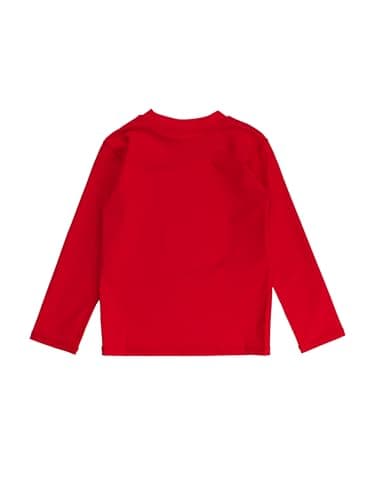 RUGGEDBUTTS® Baby/Toddler Boys Long Sleeve Rash Guard Swim Shirt w/UPF 50+ - Vintage Red, 10 - Image 2