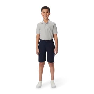 French Toast Boys' Big Flat Front Performance Stretch Short, Navy, 12 - Image 4