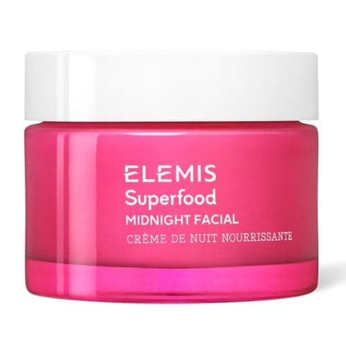 ELEMIS Superfood Midnight Facial - Lightweight Overnight Facial Cream, Prebiotic-Infused Hydrating Gel, Vitamin C Camu Camu Moisturizer, Omega Rich Night Cream - 50ml - Image 1