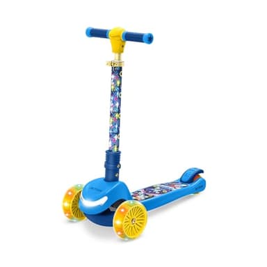 Jetson Sonic Three-Wheel Light Up Kick Scooter, Light up Stem & Wheels, Height Adjustable Handlebar, Rear Brake, Foldable, Ages 3+, JSNC2-3KIK - Image 1