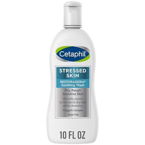 Cetaphil RESTORADERM Soothing Wash, 10 fl oz, Soothes Dry, Stressed Skin, Hypoallergenic, Soap & Paraben Free, National Eczema Association Endorsed - Image 1