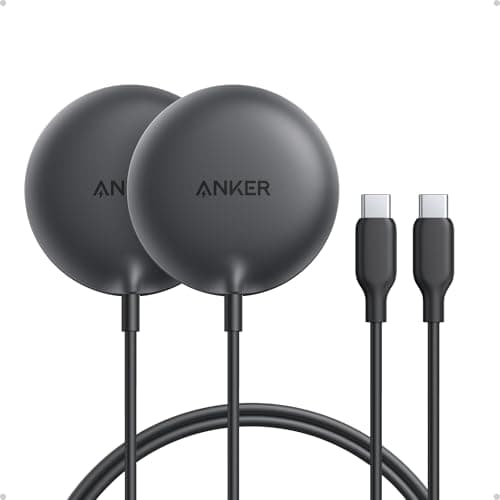 Anker Zolo Magnetic Wireless Charger, 2-Pack Qi2 Certified 15W MagSafe-Compatible Wireless Charging Pad, for iPhone 17/16/15/14/13 Series, AirPods, and More (Not for Pixel, Adapter Not Included) - Image 1