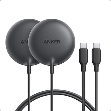 Anker Zolo Magnetic Wireless Charger, 2-Pack Qi2 Certified 15W MagSafe-Compatible Wireless Charging Pad, for iPhone 17/16/15/14/13 Series, AirPods, and More (Not for Pixel, Adapter Not Included) - Image 1