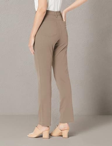 Gloria Vanderbilt Women's Amanda Classic High Rise Tapered Jean Standard, Hazelnut, 16 - Image 5