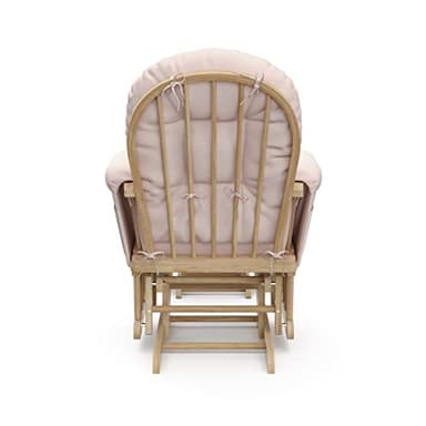 Storkcraft Premium Hoop Glider & Ottoman (Natural/Pink) — GREENGUARD Gold Certified Nursery Glider, Solid Wood Craftsmanship, Smooth-Gliding Nursery Chair and Ottoman, Award-Winning - Image 12