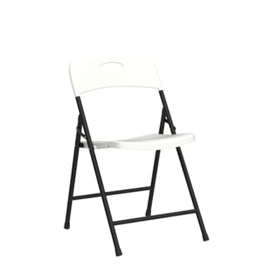 COSCO Solid Resin Folding Chair, 4-Pack, White - Image 5