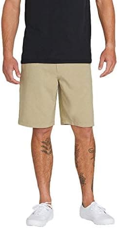 Volcom Men's Kerosene 21" Hybrid Chino Shorts, Khaki, 42 - Image 3