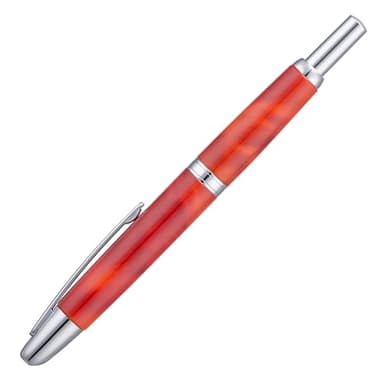 Jinhao 10 Press Fountain Pen with Box, Volcanic Red Retractable Extra Fine Nib with Ink Converter Set (Silver Clip) - Image 9