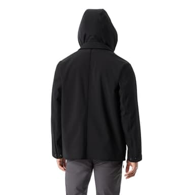 BASS OUTDOOR Men's Storm System Water Resistant Breathable Barn Jacket with Wind Proofing Standard, Black Beauty - Image 4