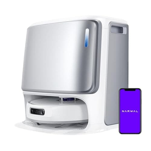 NARWAL Freo Z Ultra Robot Vacuum and Mop Combo, Dual RGB Cameras and Chips, AI Avoidance, 12000Pa Suction, Real-Time Decisions, Adaptive Hot-Water Self Wash & Self Emptying,Quiet, White (Renewed) - Image 1