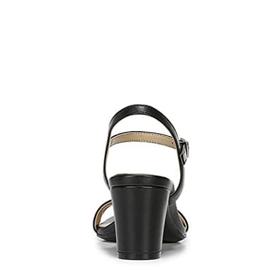 Naturalizer Womens Bristol Ankle Strap Chunky Block Heel Dress Sandal ,Black Smooth ,9M - Image 5