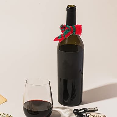 ARTIBETTER 30pcs Christmas Knitted Mini Scarves Xmas Tree Ornaments Miniature Scarf Wine Bottle Decoration DIY Crafts Doll Jewelry Making - Image 9