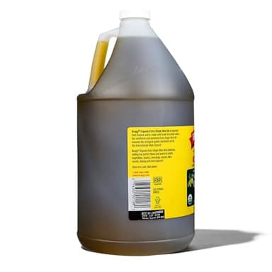 Bragg Organic Extra Virgin Olive Oil – Made with Greek Koroneiki Olives – Cold Pressed EVOO for Marinades & Vinaigrettes – USDA Certified, Non-GMO, Kosher (128 fluid Ounce) - Image 7