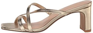 The Drop Women's Amelie Strappy Square Toe Heeled Sandal, Gold, 8.5 - Image 5