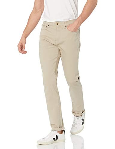 Amazon Essentials Men's Slim-Fit Jeans - Discontinued Colors, Light Khaki Brown, 36W x 30L - Image 1