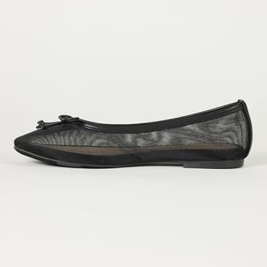 The Drop Women's Pepper Ballet Flat with Bow, Black Mesh, 7.5 - Image 2