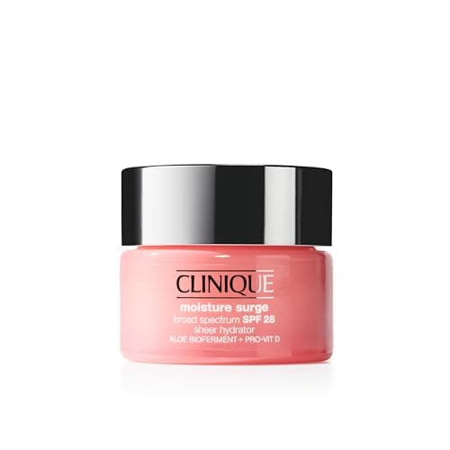 Clinique Moisture Surge Broad Spectrum SPF 28 Sheer Hydrator Face Moisturizer With Hyaluronic Acid, Aloe Bioferment + Provitamin D | Hydrating + Protecting, 1 Ounce - Image 1