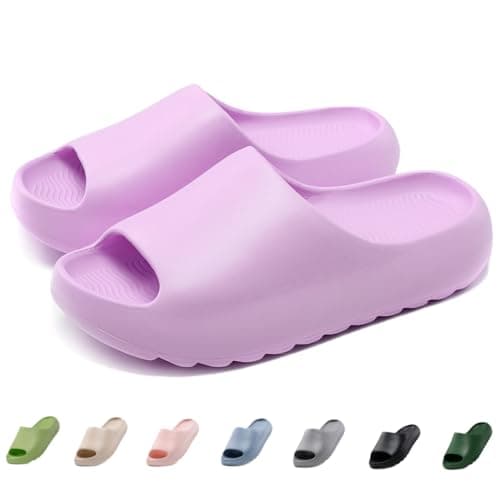 JUYETOA Cloud Slides for Women Men Kids, Pillow Slippers Comfy Non-Slip Soft Waterproof Bathroom Shower Shoes, Cushioned Thick Sole Sandals for Indoor and Outdoor - Image 1