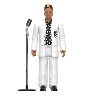 Super7 Kwamé White and Black Polka Dot - 3.75" Kwamé Action Figure with Accessory Hip Hop Collectibles and Retro Toys - Image 2