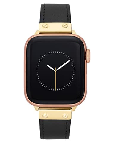 Anne Klein Leather Fashion Band for Apple Watch Secure, Adjustable, Apple Watch Band Replacement, Fits Most Wrists - Image 1