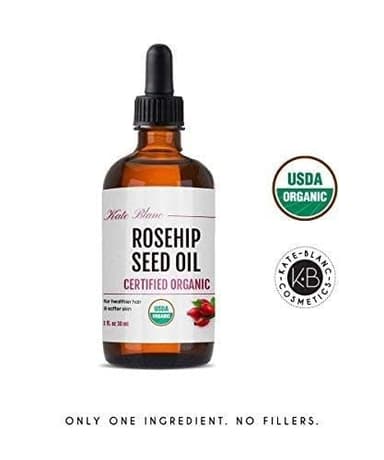 Kate Blanc Cosmetics Rosehip Oil for Face & Softer Glowing Skin (1oz, Organic, Pure, Cold Pressed) Rosehip Seed Face Oil for Facial & Gua Sha Massage - Image 7