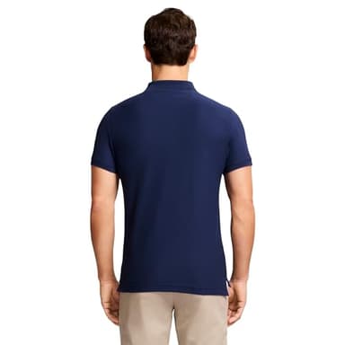 IZOD Men's Slim-Fit Advantage Performance Short-Sleeve Solid Polo Shirt, Peacoat, Large - Image 4