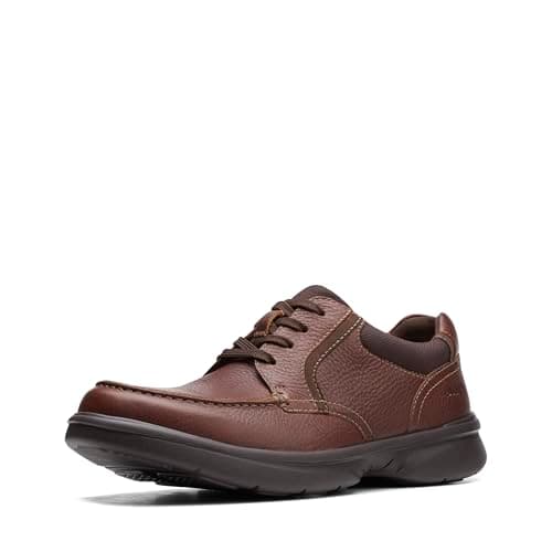 Clarks Men's Bradley Vibe Oxford, Tan Tumbled Leather, 14 - Image 1